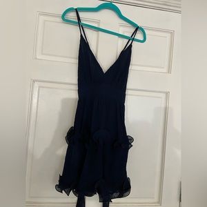 Selfie leslie navy blue dress